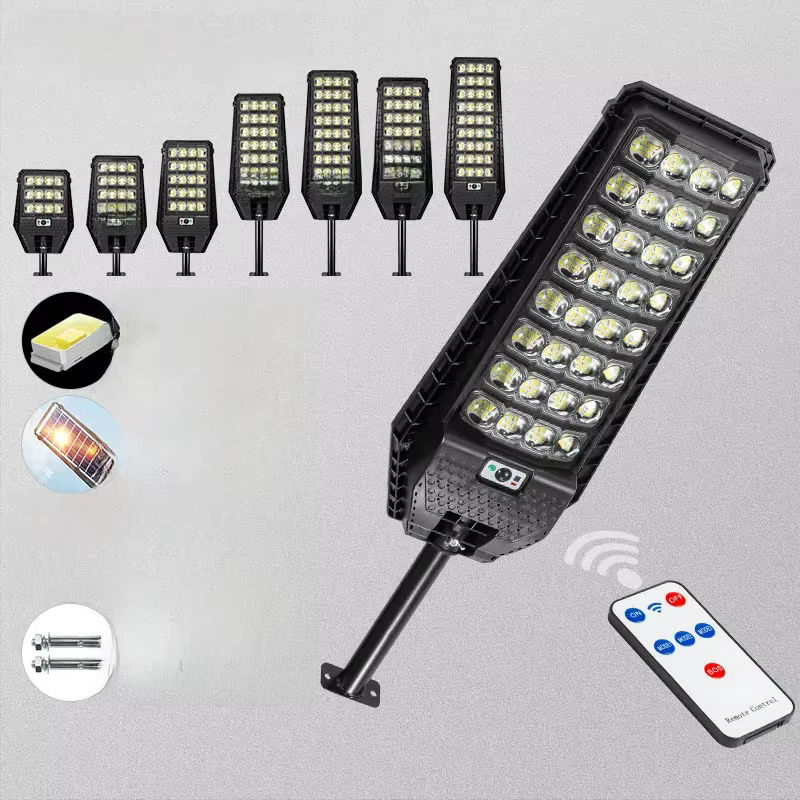ESMARTER Solar LED Außenleuchte mit Bewegungssensor, wasserdichte Gartenlampe für Hof und Wand, Schwarz - Bild 6