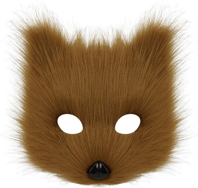 YIRAN Halloween Masken- und Schwanzset, Zubehör, Braun, Bunt/Mehrfarbig - Bild 1