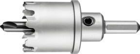 PFERD Hartmetall Lochsäge mit Carbide-Spitze, Farbe Silber, Durchmesser: 38 mm, Schaft-Durchmesser: 10 mm, Schnitttiefe: 32 mm - Bild 1