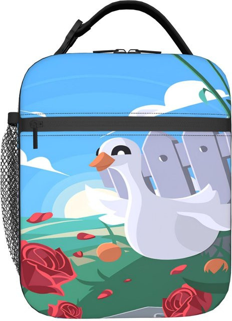 A-Adopts Me Lunchtasche für Kinder mit Vintage Grafikdesign, thermisch isoliert und wasserdicht, mehrfarbig - Bild 1