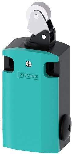 Siemens Positionsschalter 3SE5162-0CE02 mit Rollenhebel aus Edelstahl und Metallhebel in Türkis - Bild 1