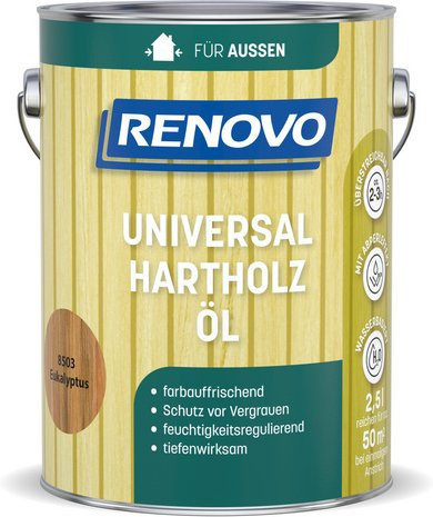 RENOVO Hartholz-Öl auf Wasserbasis in Braun, 50 ml - Bild 1