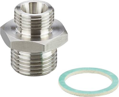 Ifm Electronic Adapter E40096 in Silber mit Schraubanschluss - Bild 1