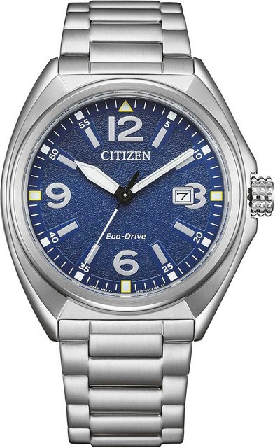 Citizen Armbanduhr, Solar, Edelstahl, Blau, 41 mm, Herren - Bild 1