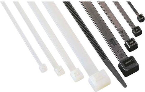 HELU Kabelbinder T5-100 Transparent, Länge: 360 mm, Breite: 4,5 mm, 100 Stück - Bild 1