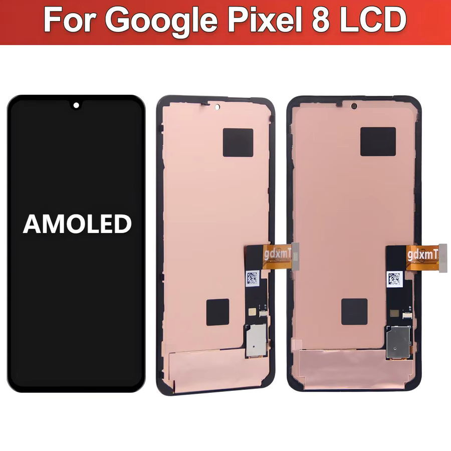 Google Pixel 8 AMOLED Display mit Touchscreen Digitizer Montage in Schwarz Ersatzteil für GKWS6 und G9BQD - Bild 4