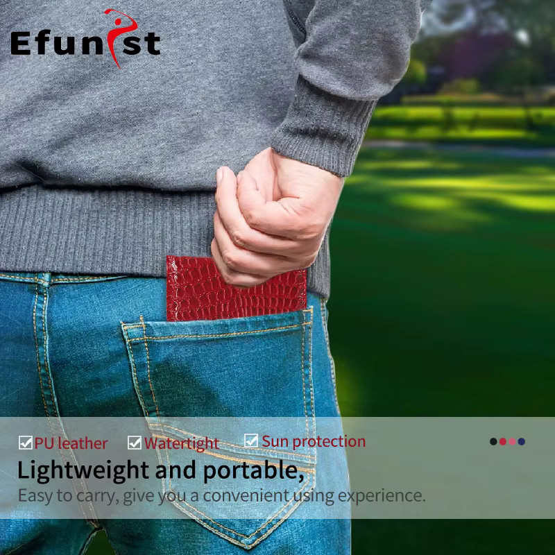 Efunist Golf Score Buch aus PU Leder mit Bleistift und Score Karten in Multicolour - Bild 5