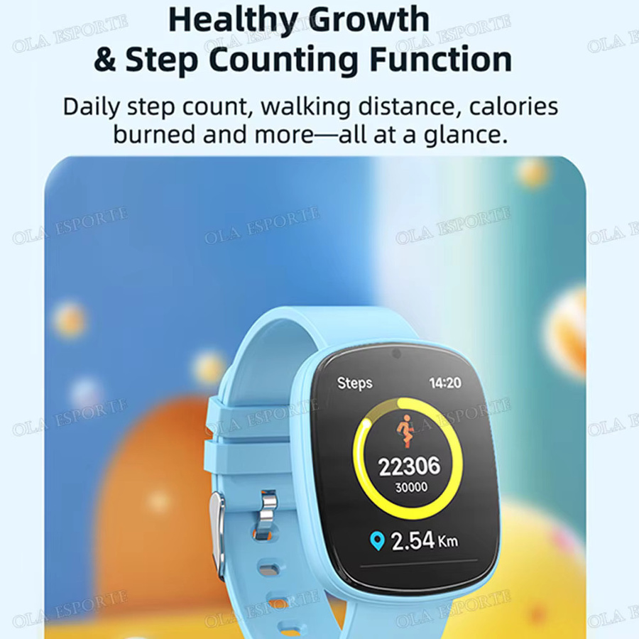 Ola Esporte Smartwatch, Kunststoff, Silikon, Pink, Kinder - Bild 4