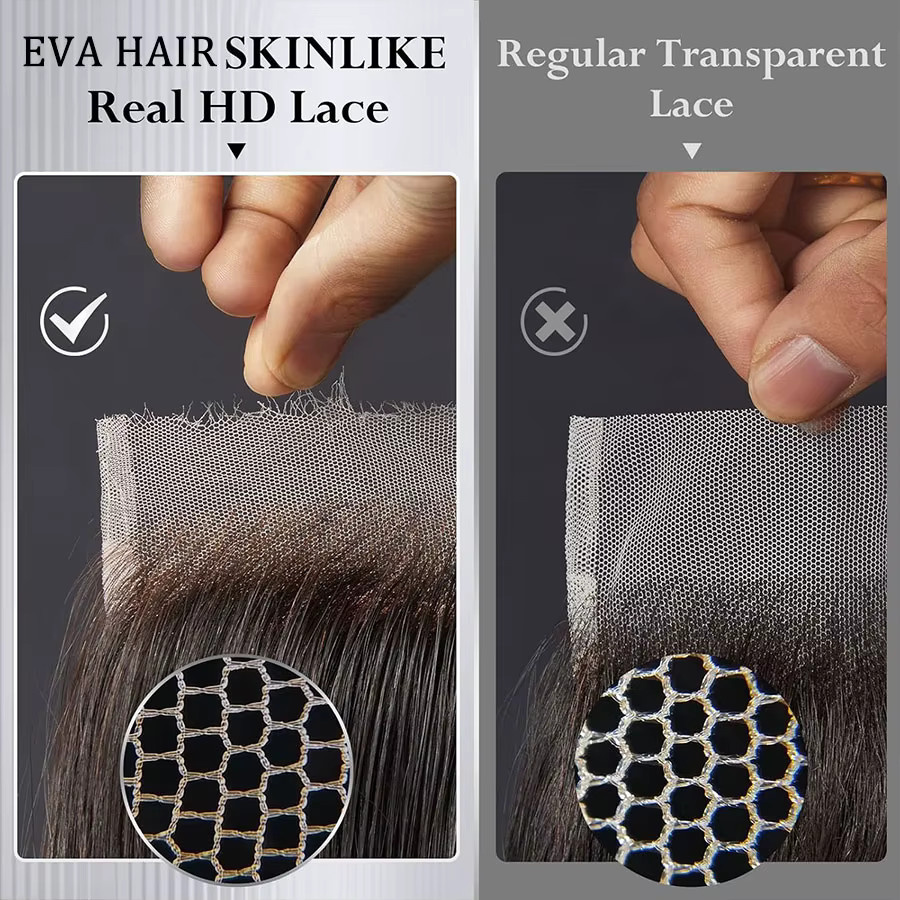 Eva Hair HD Lace Closure, Echthaar, Glatt & Body Wave - Bild 3