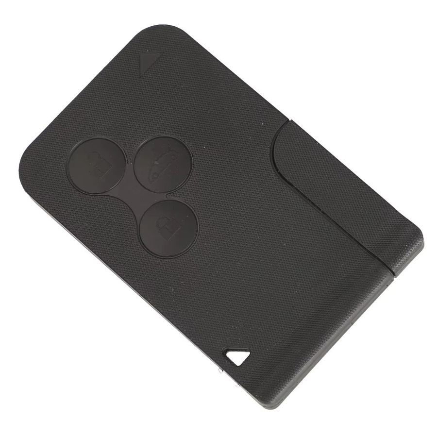 jingyuqin Fernbedienung Autoschlüssel 433 MHz mit ID46/PCF7947 Chip für Renault Megane 2 3 Scenic Clio 2003–2008 in Schwarz mit Upgrade Design Notfallkarte - Bild 2