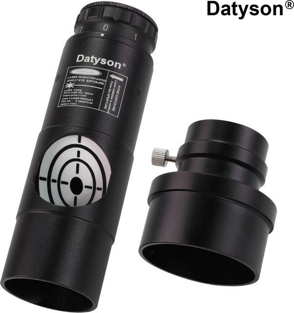 Datyson Laserkollimator in Rot mit 2-Zoll-Adapter für Newtonsche und SCT-Reflexionsteleskope, 1,25 Zoll - Bild 1