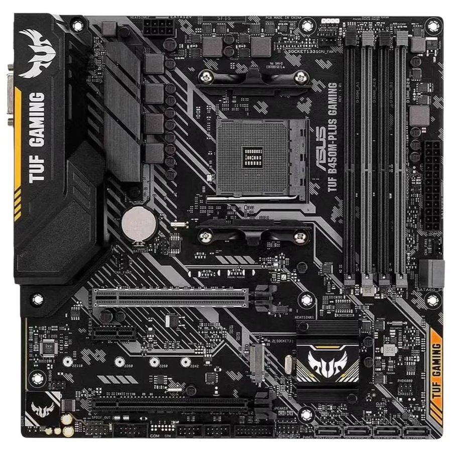 Asus TUF B450M-PRO GAMING AM4 Micro-ATX Mainboard in Schwarz mit DDR4 und M.2 NVMe Unterstützung - Bild 3