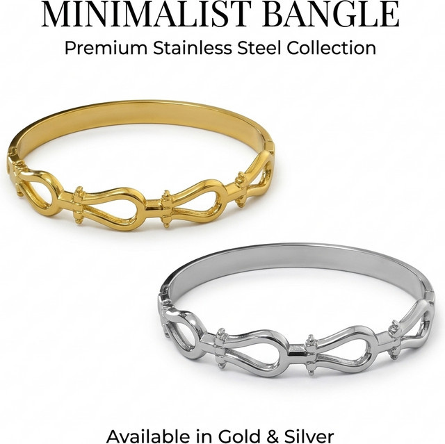 JP One Armband, Edelstahl, Gold, Damen, 60 mm Innendurchmesser - Bild 1