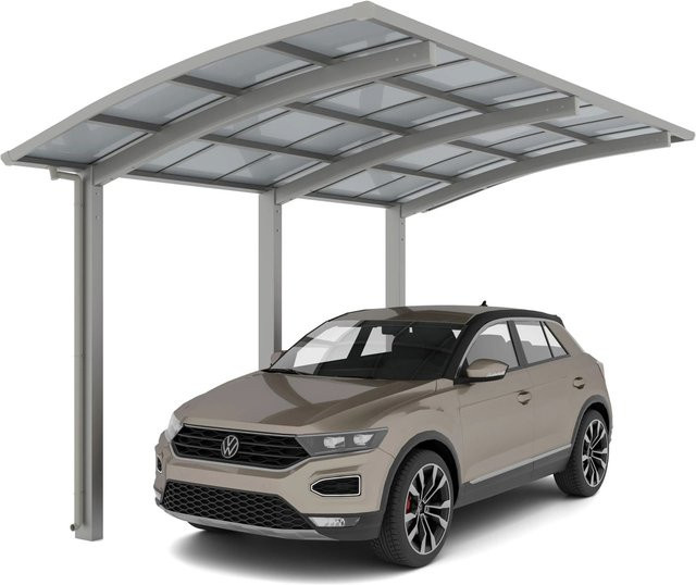 Ximax Carport Portoforte Typ 110 in Edelstahl-Look, silberfarben, B/T: 301,2 x 495,4 cm - Bild 1
