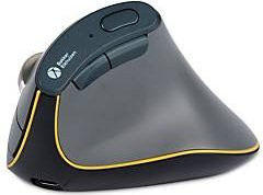 BakkerElkhuizen Vertikalmaus Fast Forward Pro für Rechtshänder in Schwarz/Grau mit 8 Tasten, Scrollrad, 5 DPI-Stufen und 3 Anschlussmöglichkeiten (USB-C und Bluetooth) - Bild 1