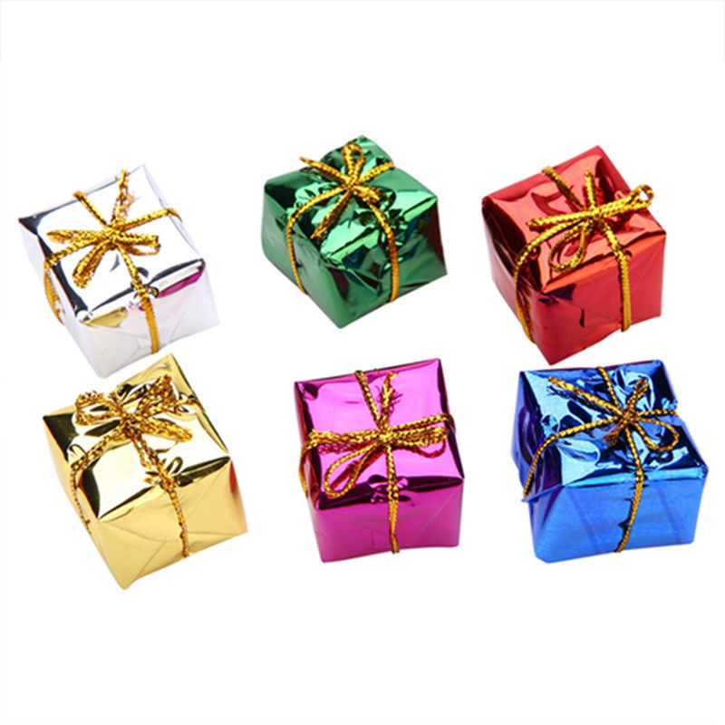 TOMTOP JMS 12er Set Weihnachts-Hängeornamente in Geschenkbox, mehrfarbig, abstraktes Design aus Schaumstoff und Kunststoff - Bild 4