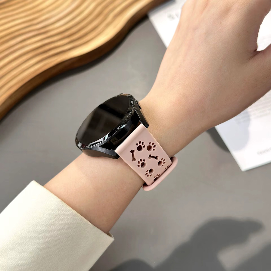 CHIICSMART Uhrenarmband Hundepfoten, Silikon, Verspielt - Bild 3