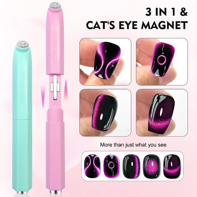 SHAKA 3-in-1 Katzenaugen-Nagelwerkzeug, pinkish-purple, Unisex - Bild 1