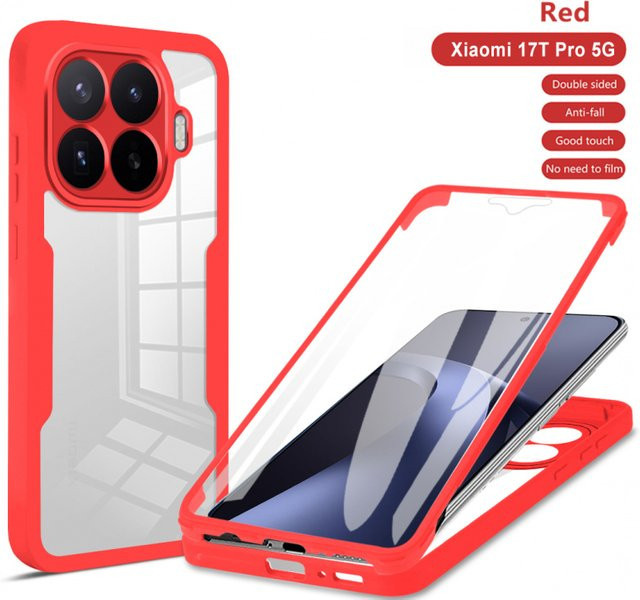 Stoßfeste 360° Schutzhülle für Xiaomi 14T Pro 14T 14 Pro 15T Pro 15T 15 Pro 15 mit Bildschirm- und Objektivschutz in Grün - Bild 1