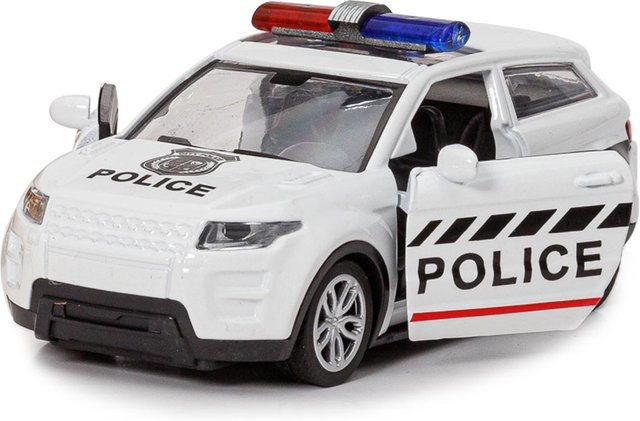 Linyi toy car Druckgussmodell Polizeiauto, Geländepolizeiauto, Sportwagen, Metall, ab 6 Jahren - Bild 1