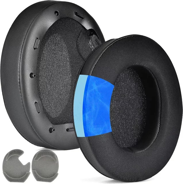 Sony Ersatz-Kühlgel-Ohrpolster für Over-Ear Headsets WH-1000XM3, WH-1000XM4 und WH-1000XM5 in Schwarz - Bild 1