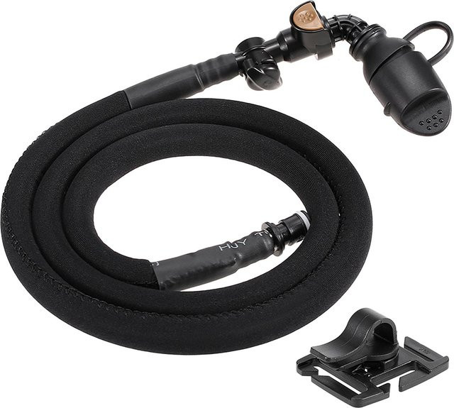 TOMTOP JMS Trinkblasenschlauch mit Ein-/Aus-Schalter und Schlauchclip in Schwarz - Bild 1