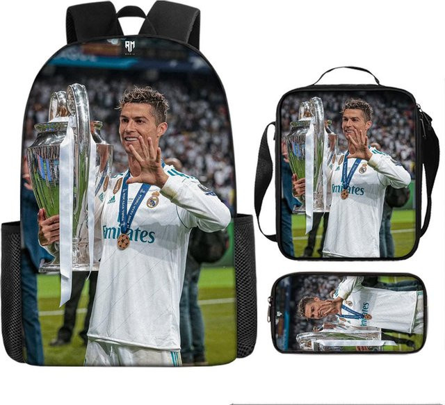 Dreiteiliges Schulrucksack-Set von Treasure Shoe House für Kinder in Multicolour - Bild 1