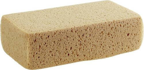 Kwb Allzweck- und Fliesenschwamm in Gelb und Beige, B/T/H: 20,0 x 13,0 x 7,0 cm - Bild 1