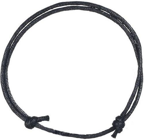 YULIN Armbänder Wachsschnur, Verstellbar, Unisex, Schwarz - Bild 1