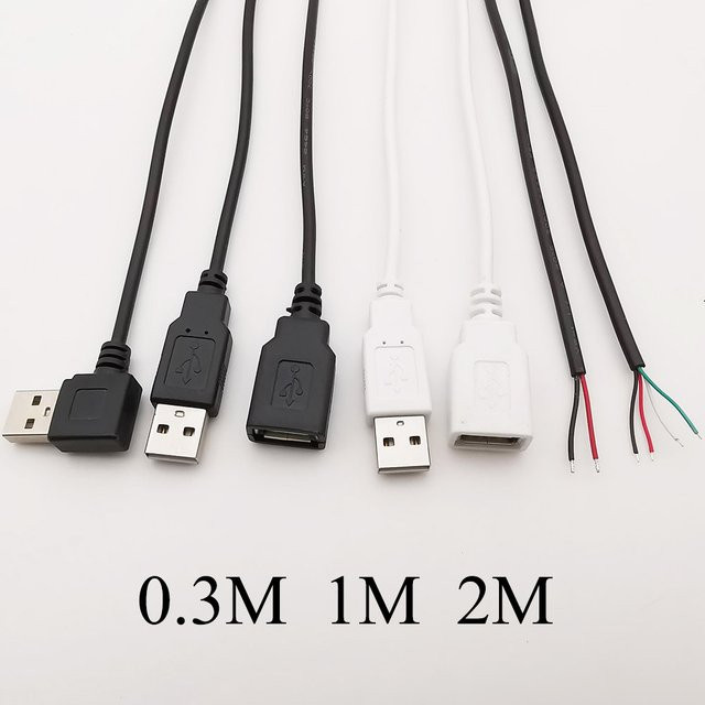 ALLiSHOP USB 2.0 A Verlängerungskabel Adapter mit 2Pin oder 4Pin Anschluss in Schwarz - Bild 1