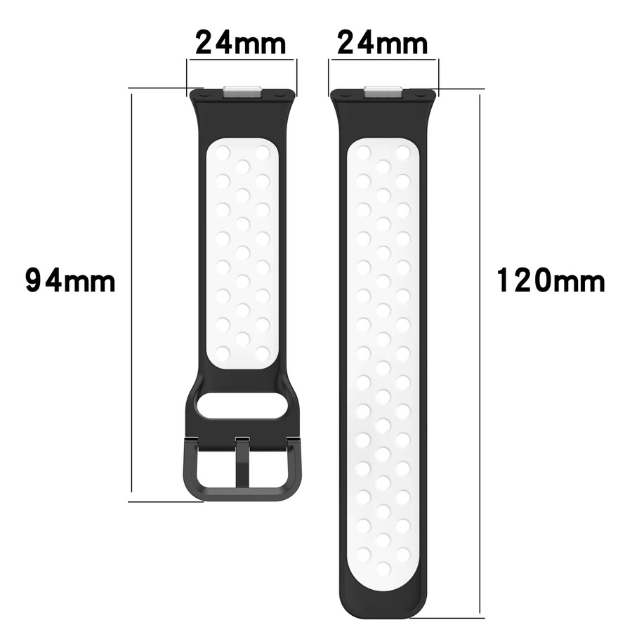 Uhrenarmband Silikon, Schwarz, Unisex, für Huawei Uhr Fit 3 - Bild 3