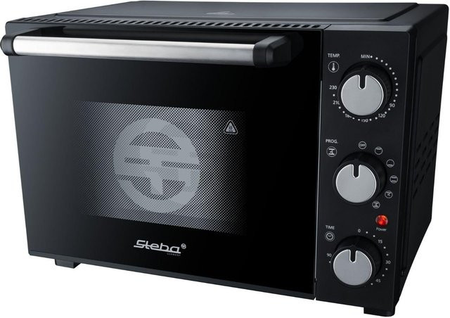 Steba Mini-Backofen KB M19 in Schwarz mit Heißluft, Ober-/Unterhitze und Timer - Bild 1