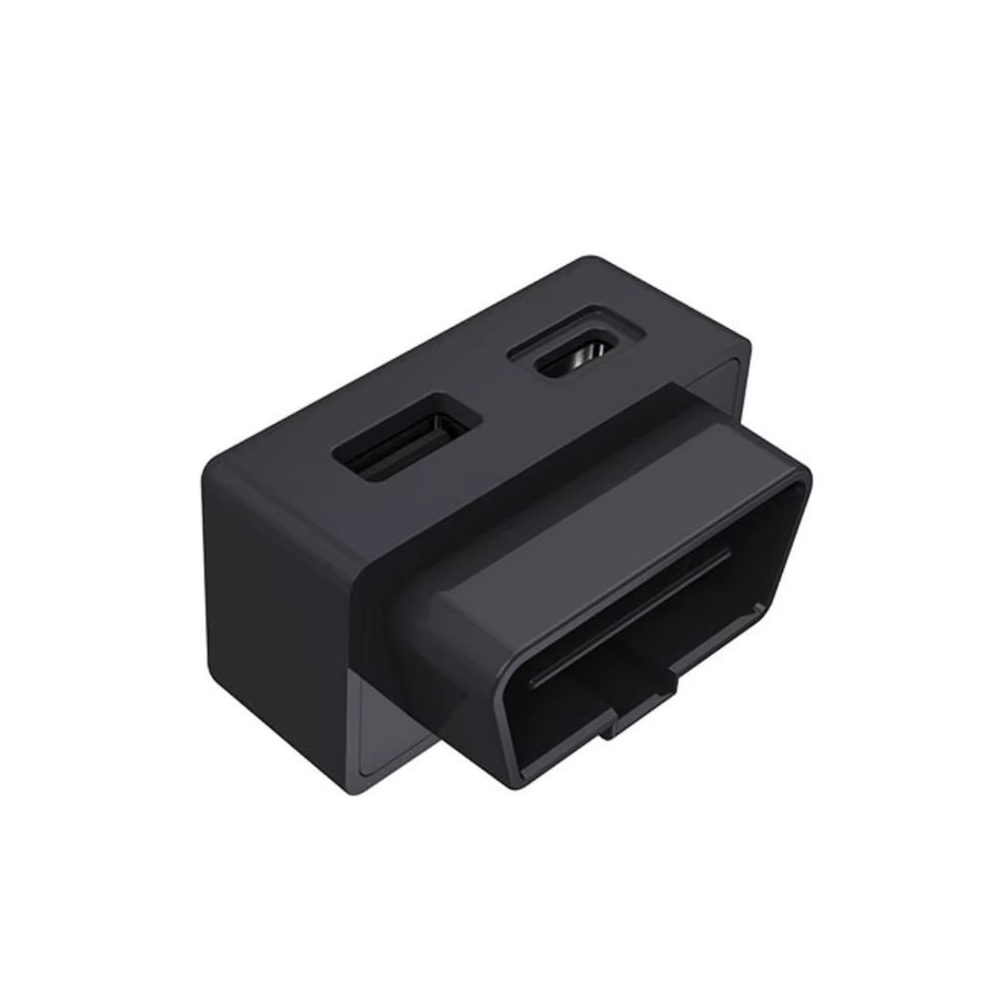 OBD USB Typ-C Schnellladeadapter mit Dual-Ports für Auto und ATV in Schwarz - Bild 2