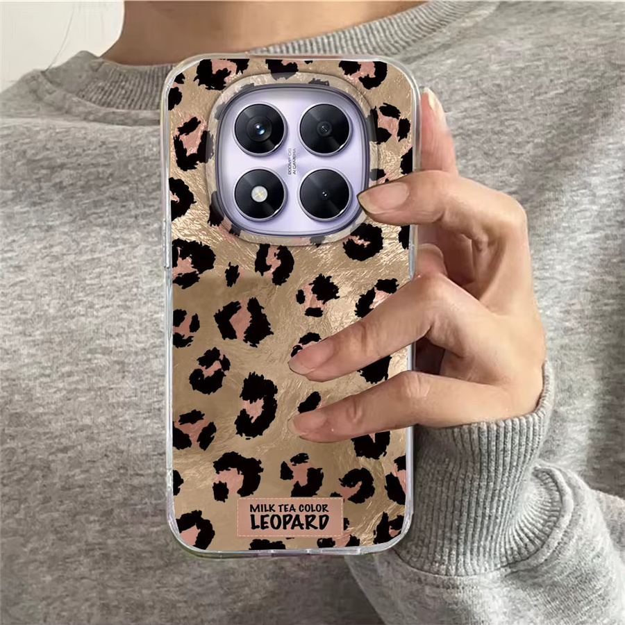 Retro Handyhülle mit Leopardenmuster in Rosa für Xiaomi Redmi Note und diverse Modelle - Bild 4