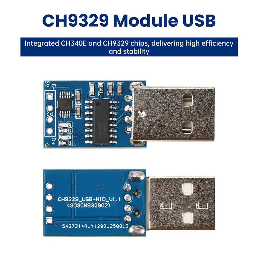 diymore CH340E CH9329 USB 2.0 zu USB-HID Tastatur Modul in Blau - Bild 3