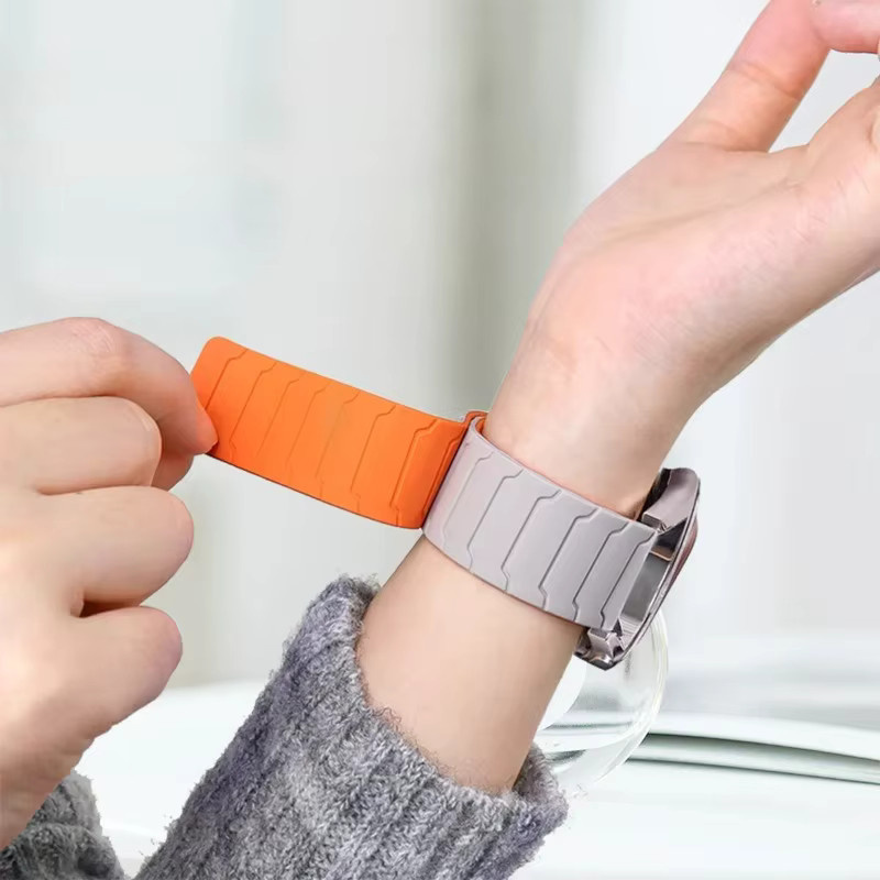 Samsung Uhrenarmband Silikon, Magnetisch, Schwarz, Unisex - Bild 3