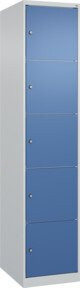 C+P Schließfachschrank Classic PLUS mit 1 Abteil in Grau und Blau, H x B x T: 185 x 40 x 50 cm - Bild 1