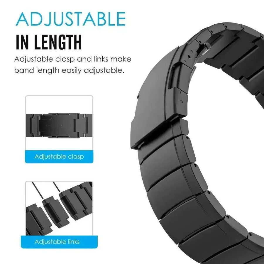 Geekthink Uhrenarmband Edelstahl, Silber, Unisex - Bild 5