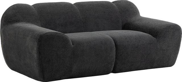 HOMCOM 2-Sitzer-Sofa aus Chenille in Dunkelgrau mit dicker Polsterung und Federn, B/T/H: 174 x 91 x 61 cm - Bild 1