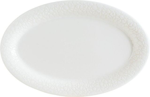 Bonna Servierplatte Marlena oval aus Porzellan weiß, 6er Pack, Länge: 22 cm, Breite: 14 cm - Bild 1