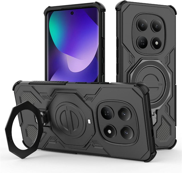 Techsuit Carbon Shield Pro Schutzhülle für Xiaomi Poco M8 und Redmi Note 15 5G in Schwarz - Bild 1