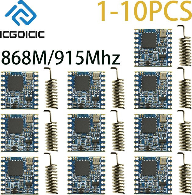 Lora SX1276 Wireless Transceiver Modul 868M/915Mhz für drahtlose Kommunikation LORA/GFSK in Blau - Bild 1