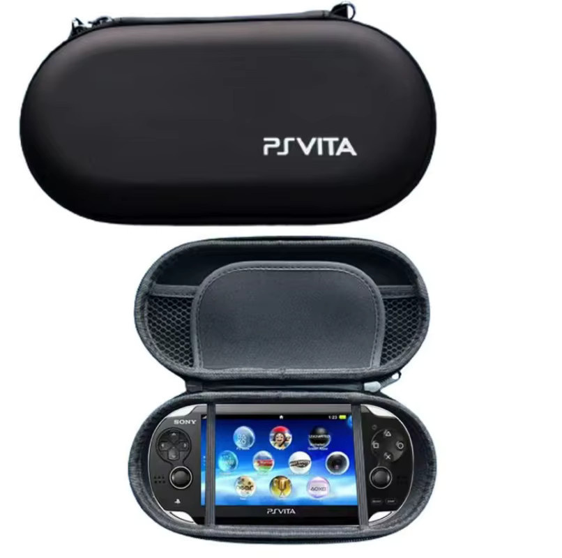 Sony PS Vita Tragbare Reisetasche mit EVA Anti-Schock Hartschale für PS Vita 1000, 2000 und Slim in Schwarz und Rot - Bild 2
