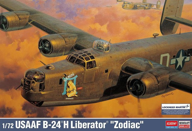 Academy USAAF B-24H Liberator Zodiac, Fahrzeug, Grau - Bild 1