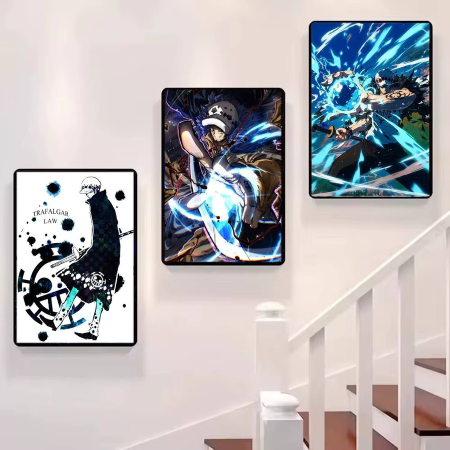 One Piece Trafalgar D. Water Law Poster HD-Druck Vintage Wandkunst Dekoration Multicolor - Bild 5