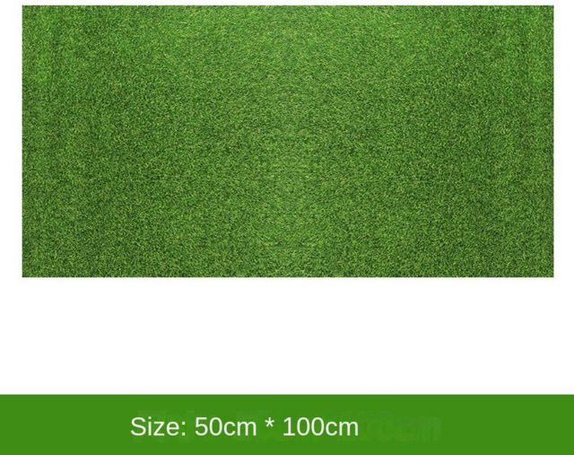 Grüne Grasmatte aus Kunststoff und Vliesstoff für DIY Micro Landschaften und künstliche Rasenflächen - Bild 1