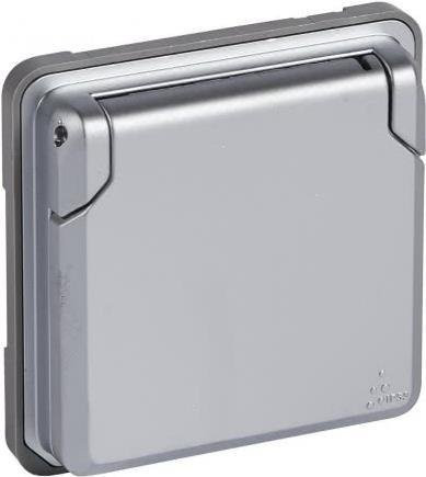 Legrand Soliroc Schuko-Steckdose IP44 grau 077834 - Bild 1
