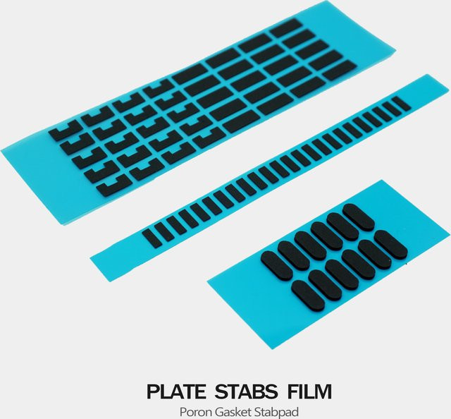Keebox Tastatur Stabilisatoren Modifizierungs-Kit mit Poron Dichtung und Befestigungsplatte - Bild 1