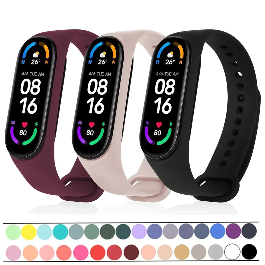Xiaomi Uhrenarmband Silikon, Mi Band 7 6 5 4 3 - Bild 3