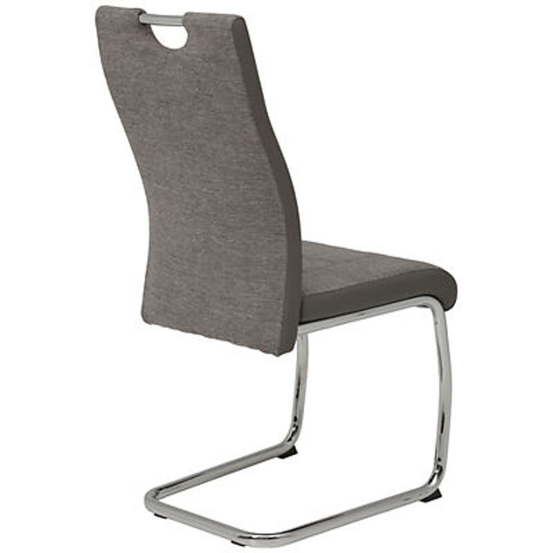 Hela Schwingstuhl Alina 2er Set Grau Kunstleder und Stoff mit Steppmuster B/H/T: 43 x 98 x 59 cm - Bild 2